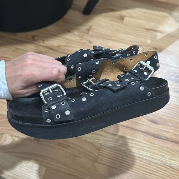 ISABEL MARANT SUEDE SANDAL - Picture 3 of 5